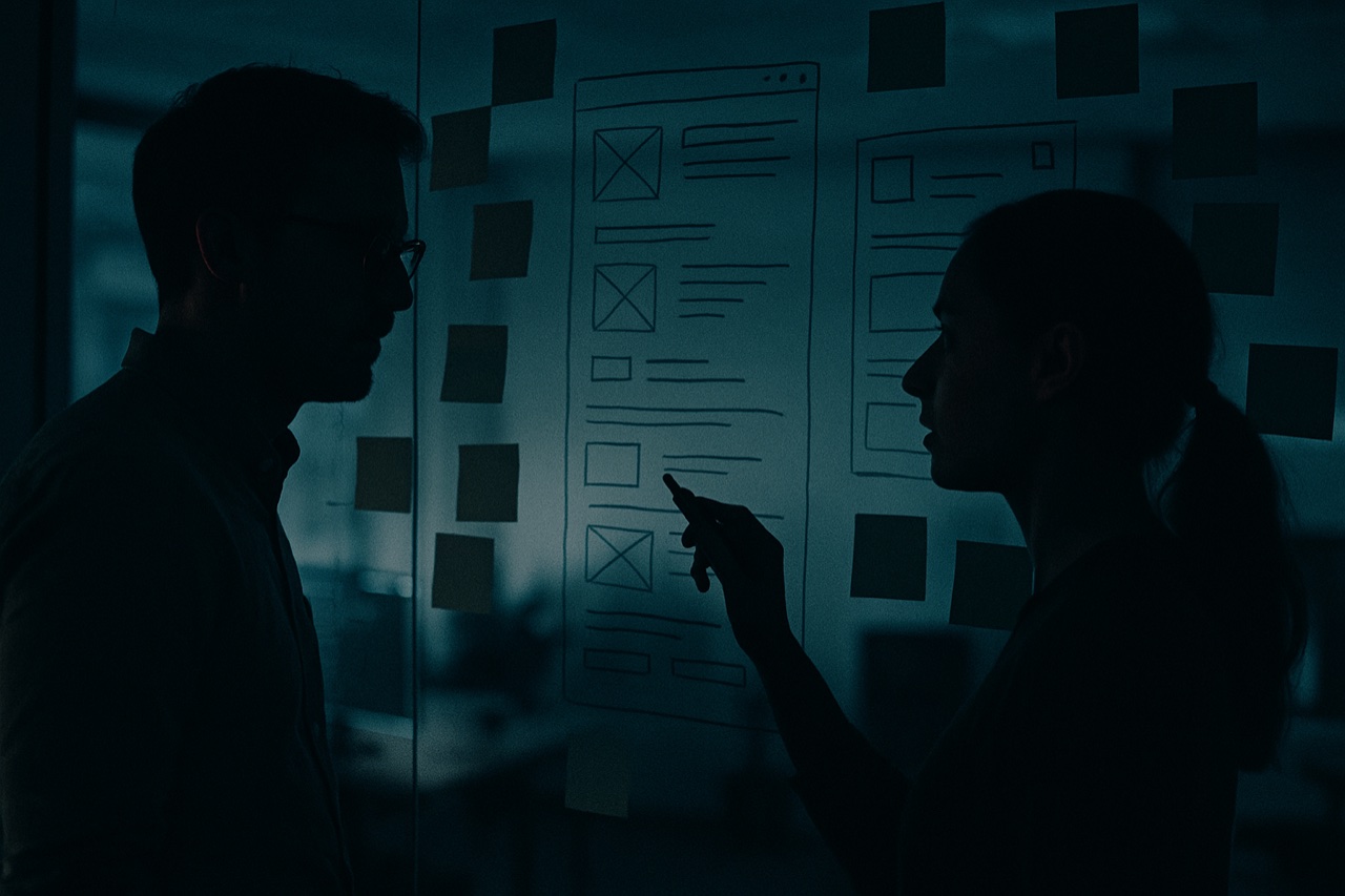 Erst Konzept & Wireframe, dann Umsetzung